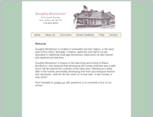 Tablet Screenshot of doughtymontessori.com